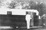 rv living on wood wheels !