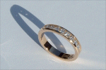 E Diamond Anniversary Ring