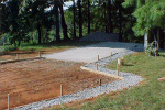 rv property with drive ready for concrete