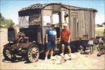 rv living on wood wheels !